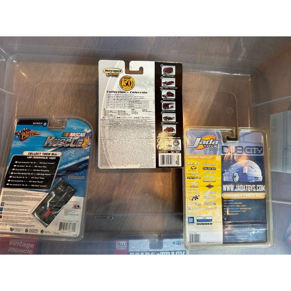 Lot of 3 Diecast Cars NASCAR Earnhardt Matchbox 1933 Ford Jada 56 Chevy 1:64